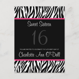 zebra; convite do aniversário