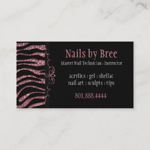 Zebra da faísca & do brilho: Cartão de visita