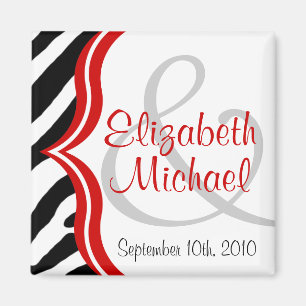 Zebra e Imã salve a data Vermelha