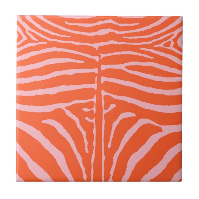 Zebra em Rosa e Laranja (Frente)