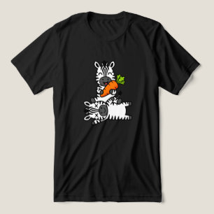 Zebra Feliz e Fofo com Cenoura Desenho Animado Div