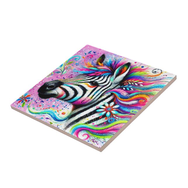 Zebra Floral Rosa-Rosa-Rosa-Rosa-Cinzenta Verde-Ma (Lateral)