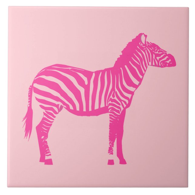 Zebra - Fuchsia e rosas claro (Frente)