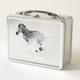 Zebra Lunch Box - Presente Safari Personalizado