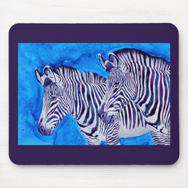Zebra Mousepad - "vendo o dobro " (Frente)