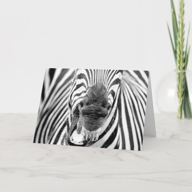 Zebra nº 1 - Cartão de saudação (Frente)