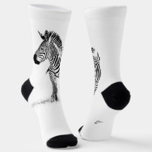 Zebra Negra Branca Moderna Minimalista