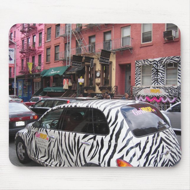 zebra no design do mousepad de manhattan NYC (Frente)
