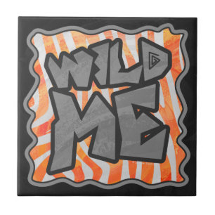 Zebra Orange e White Wild Me