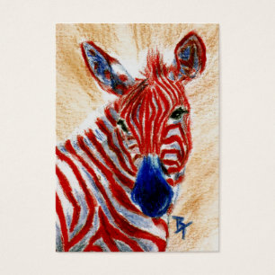 Zebra patriótica ArtCard