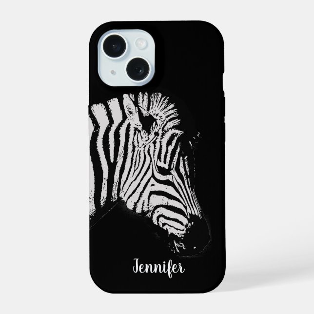Zebra pessoal preto e branco fixe (Verso)