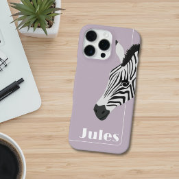 Zebra Preto Branco Rosa adicionar Nome