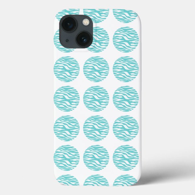 Zebra Print Bolinhas BT iPad Air Case (Verso)