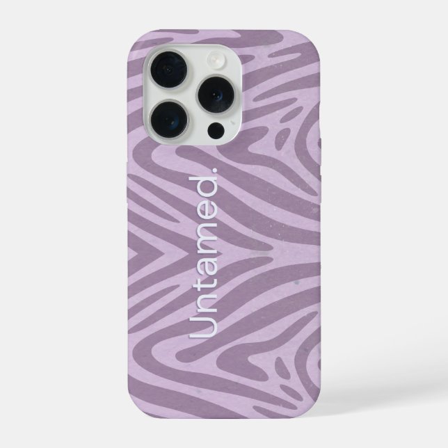 Zebra print purple mobile case (Verso)