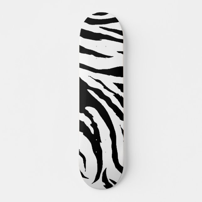 Zebra Print Skateboard Mini (Frente)