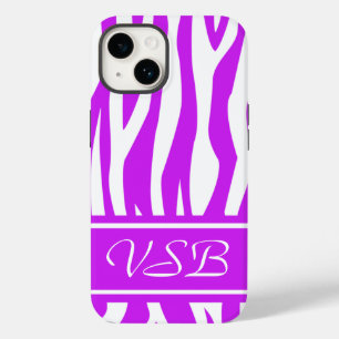 Zebra roxa com monograma