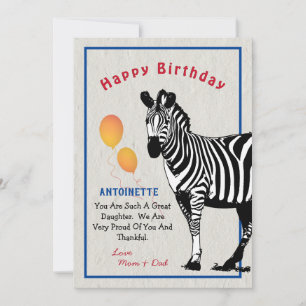 Zebra Selgle Animal Balões Feliz Aniversário