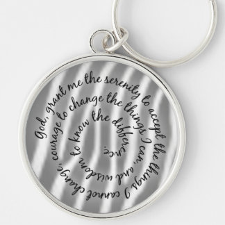 Zebra Serenity Prayer Chaveiro