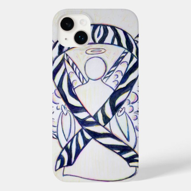 Zebra Strike Awarness capas de iphone Angel (Verso)