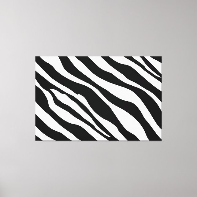 Zebra Stripes Arte Moderna de Canvas (Frente)