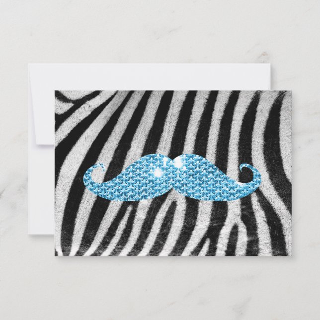 Zebra Stripes E Bigode Azul (Frente)
