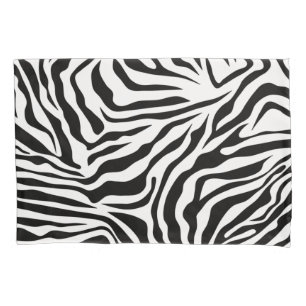 Zebra Stripes Impressão Animal Selvagem Preta E B