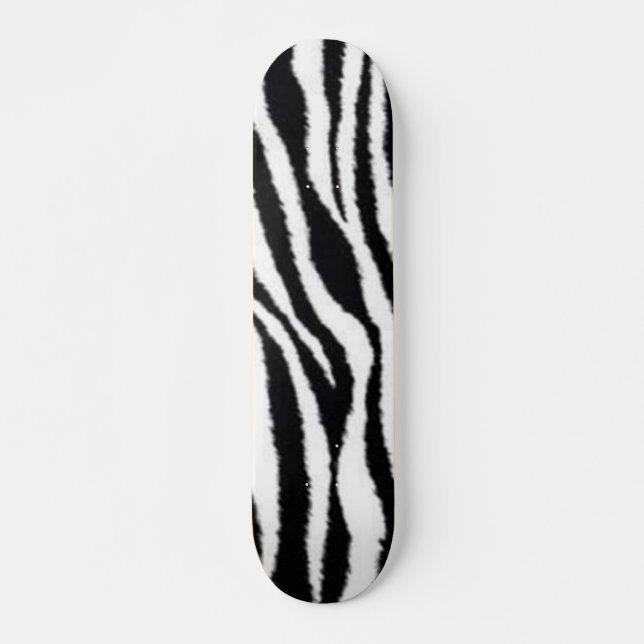 zebra Stripes Skateboard (Frente)