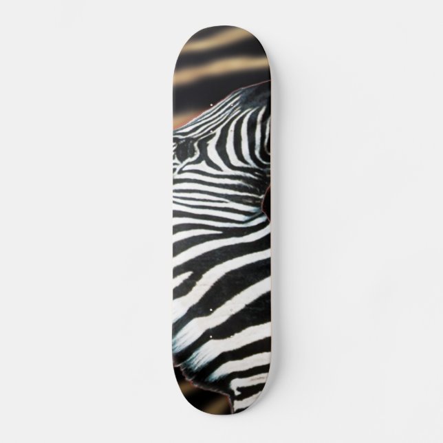 Zebra Stripes Willife Animal Art skate (Frente)