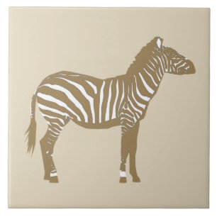 Zebra - Taupe Tan e Branco