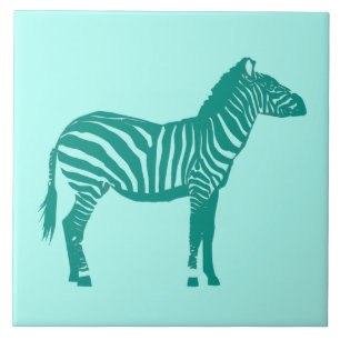 Zebra - Turquesa e Aqua