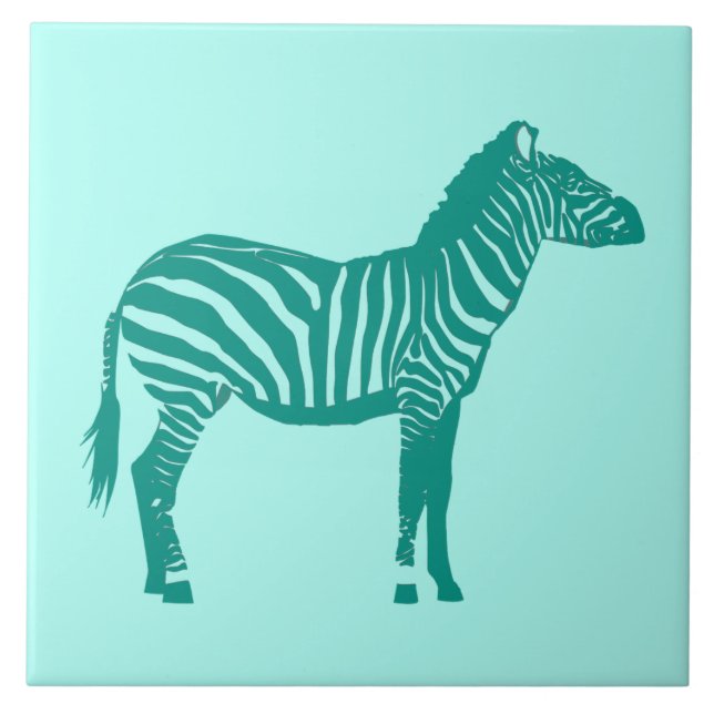 Zebra - Turquesa e Aqua (Frente)