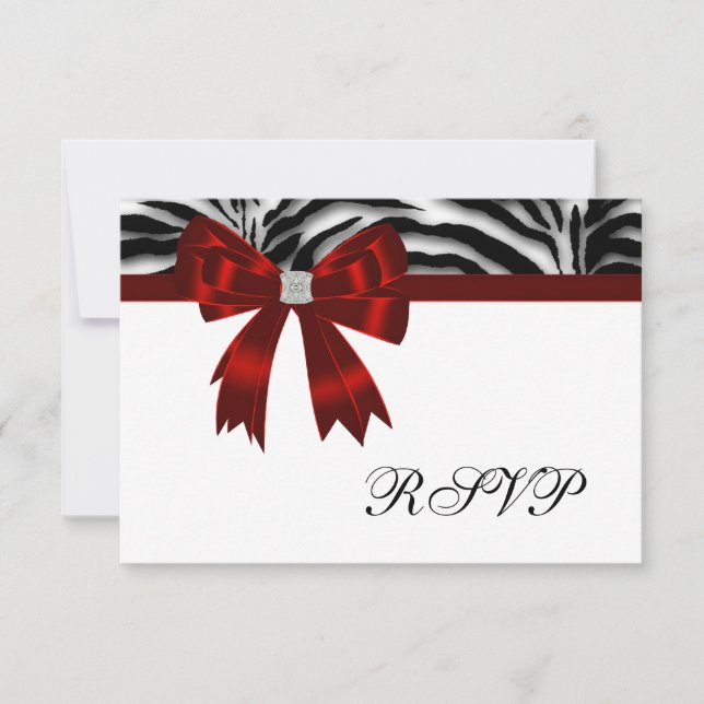 Zebra Vermelha Arco Vermelho RSVP (Frente)