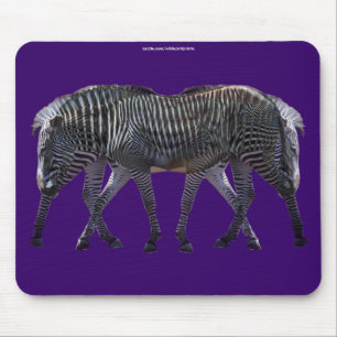 Zebras African Horse Willife Art Mousepad