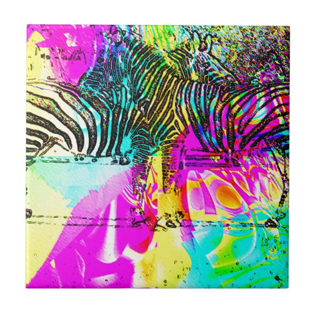 Zebras Coloridas (Frente)