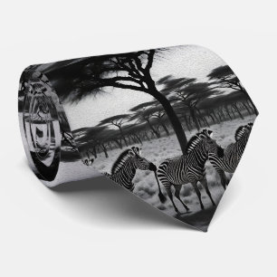 Zebras Na África - Tinta Petrolífera, Gravata De P