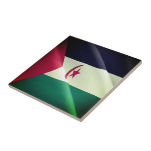 zEH002 SAHARA OCIDENTAL, Bandeira de Ondas, África