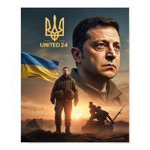 Zelenskyy Presidente Ucraniano Wall Poster