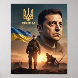 Zelenskyy Presidente Ucraniano Wall Poster