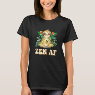 Zen Af Funny Yoga Tops Para Mulheres Bonita Lama O