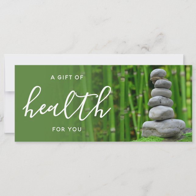 Zen Bamboo Chiropractic Care Gift Certificate (Frente)