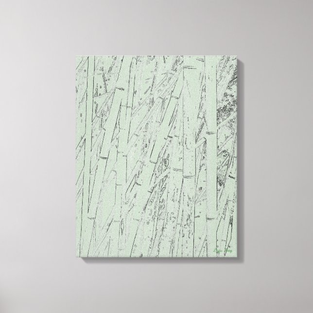 'Zen Bamboo I' Impressão em Tela Enrolada (Frente)