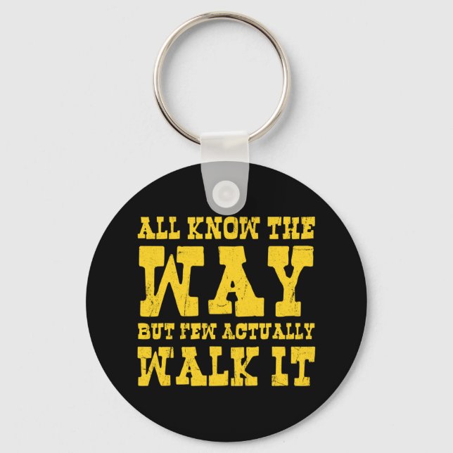 Zen Buddhism Spaghetti Western Style Chaveiro (Frente)