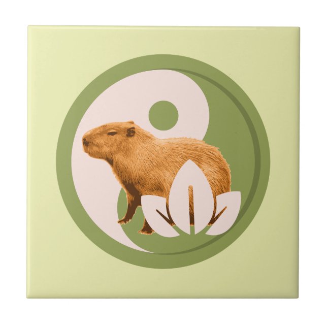 Zen Capivara Yin Yang Natureza Pacífica (Frente)
