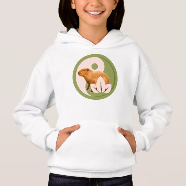 Zen Capivara Yin Yang Natureza Pacífica (Frente)