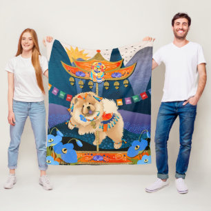 ZEN CARNIVAL Chow - Fleece cobertor de 3 tamanhos