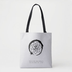 Zen Citação: Sabedoria e Meditação Tote Bag