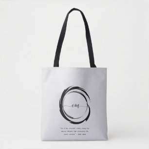 Zen Citação: Sabedoria e Meditação Tote Bag
