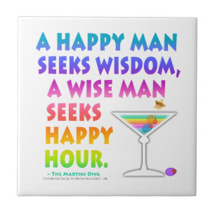 ZEN CoasterTile de MARTINI do HAPPY HOUR da BUSCA