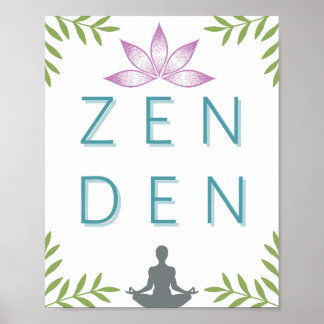 Zen Den - Meditação de Arte - Poster de Yoga