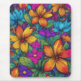 "Zen Flowers" Art Mouse Pad